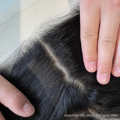 250% Density Curly Vietnamese 10A 13X4 Top Quality Film Transparent Hd Lace Frontal Bundles With Hd Lace Frontals
